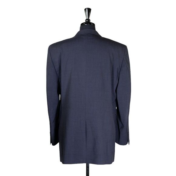 Jos. A. Bank Mens Blazer Blue Check 100% Wool 2 Button Jacket Sport Coat 42L - Picture 2 of 9